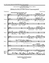 Alleluia SSAATTBB choral sheet music cover